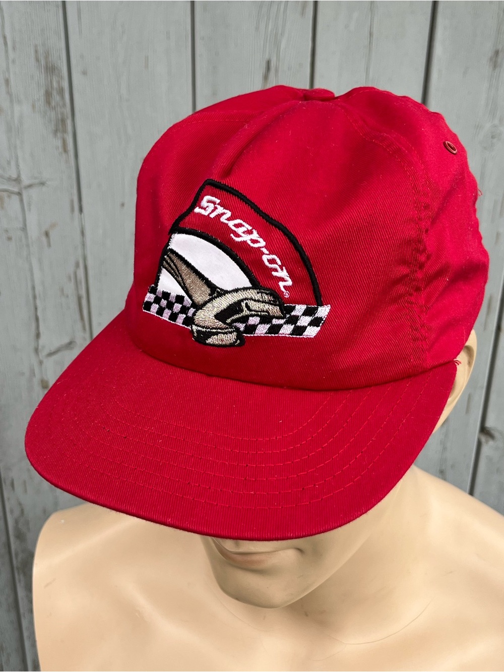 Vintage 1980's Snap-On Tools Red Snapback Hat